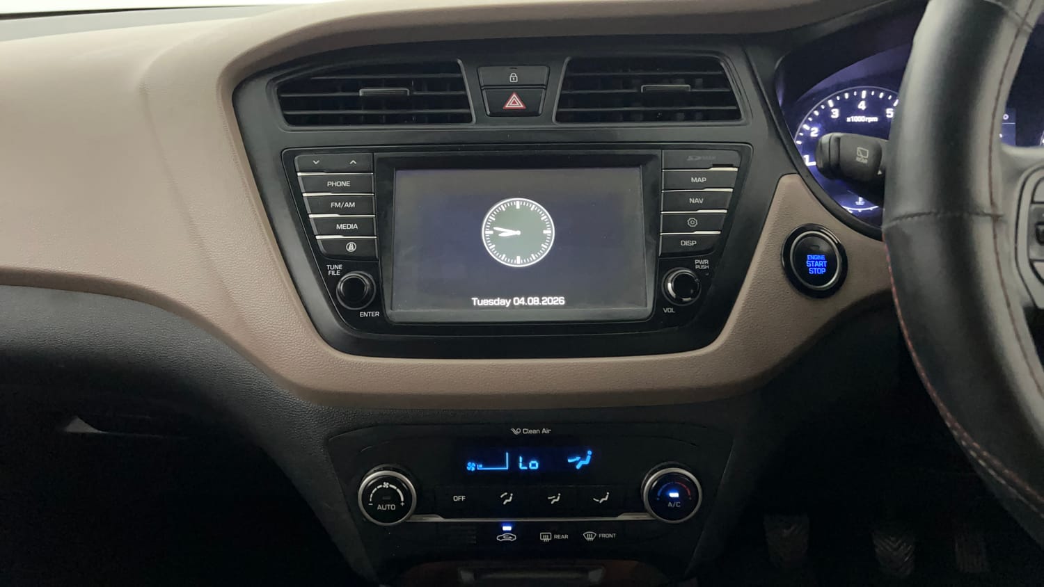 Used 2016 Hyundai Elite i20 Asta 1.2 Petrol Manual interior MUSIC SYSTEM & AC CONTROL VIEW