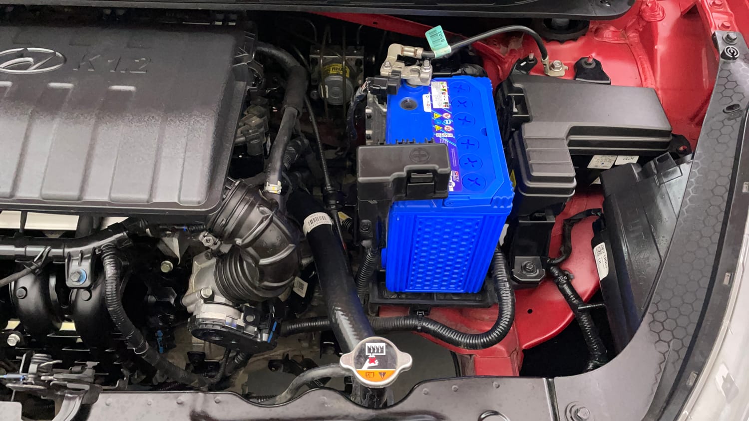 Used 2023 Hyundai Grand i10 Nios Sportz 1.2 Kappa VTVT Petrol Manual engine ENGINE LEFT SIDE VIEW