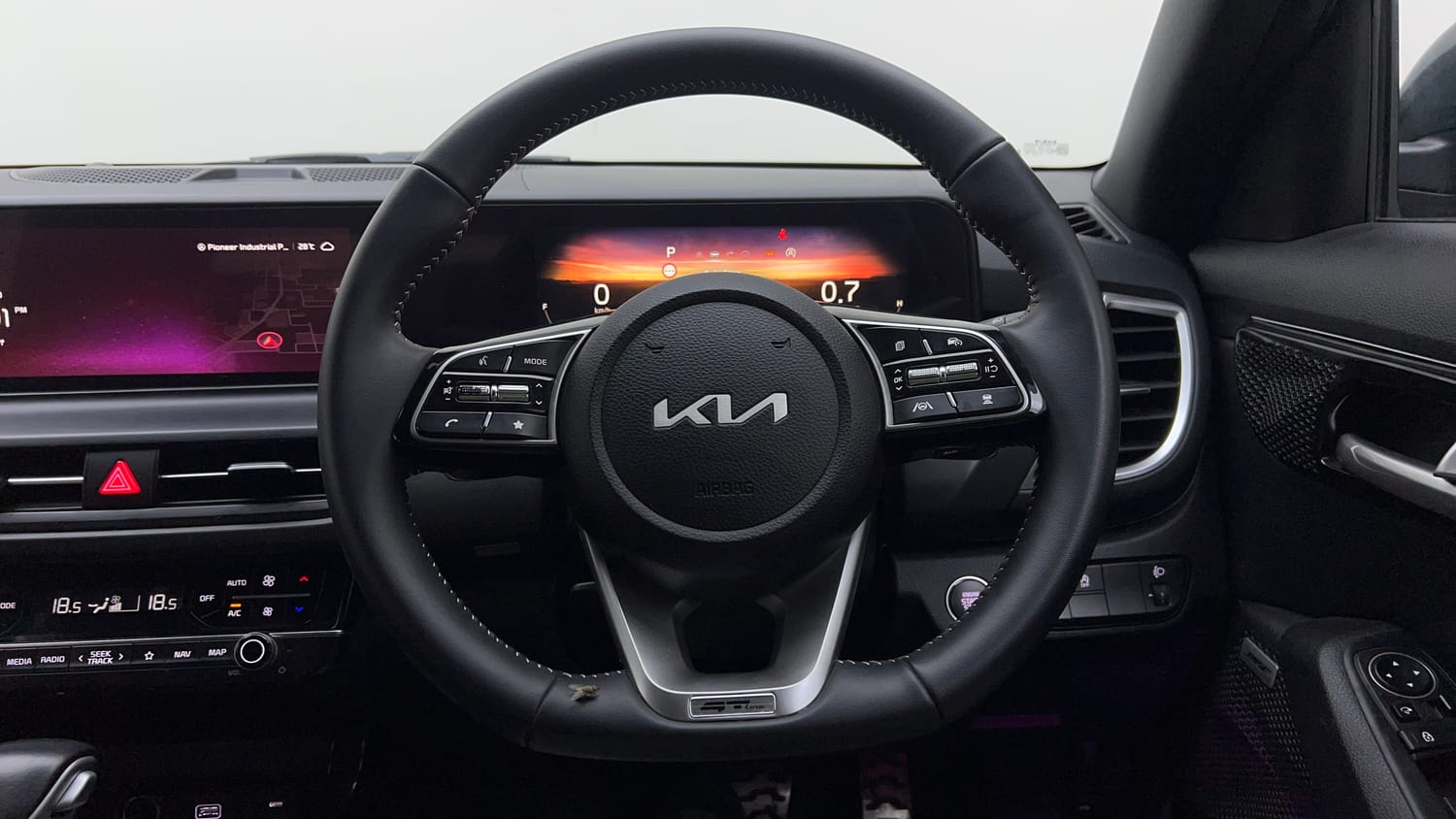 Used 2024 Kia Seltos GTX Plus 1.5 Turbo Petrol DCT Petrol Automatic interior STEERING VIEW
