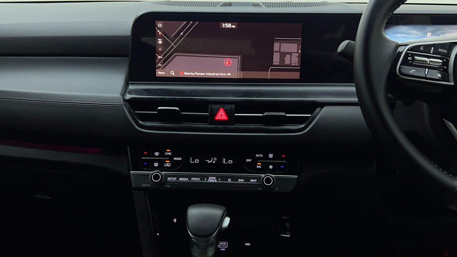 Used 2025 Kia Seltos GTX Plus 1.5 Turbo Petrol DCT Petrol Automatic interior MUSIC SYSTEM & AC CONTROL VIEW