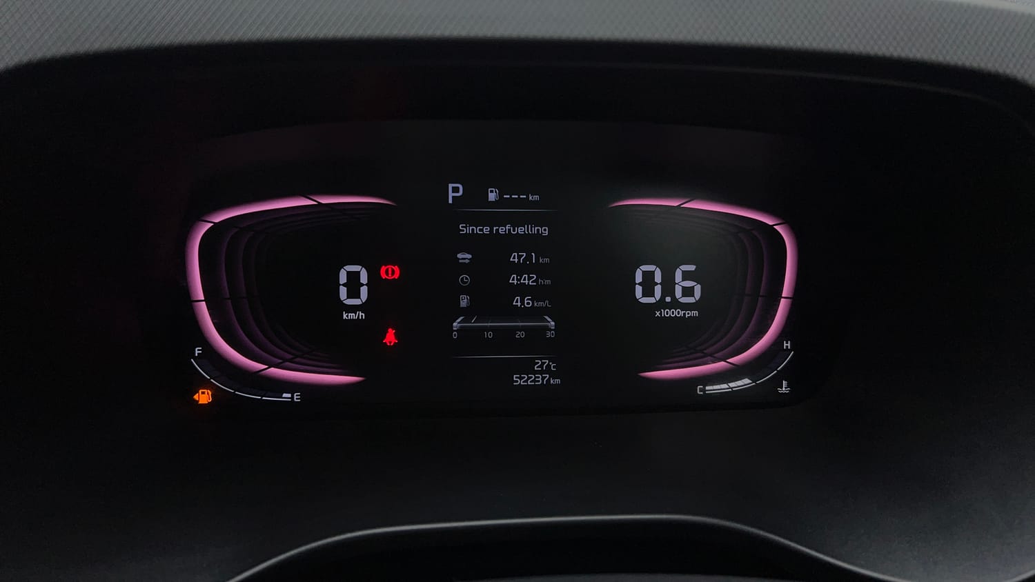 Used 2022 Kia Carens Prestige Plus 1.4 Petrol DCT 7 STR Petrol Automatic interior CLUSTERMETER VIEW