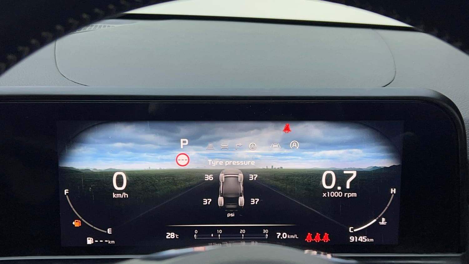 Used 2025 Kia Seltos GTX Plus 1.5 Turbo Petrol DCT Petrol Automatic interior CLUSTERMETER VIEW