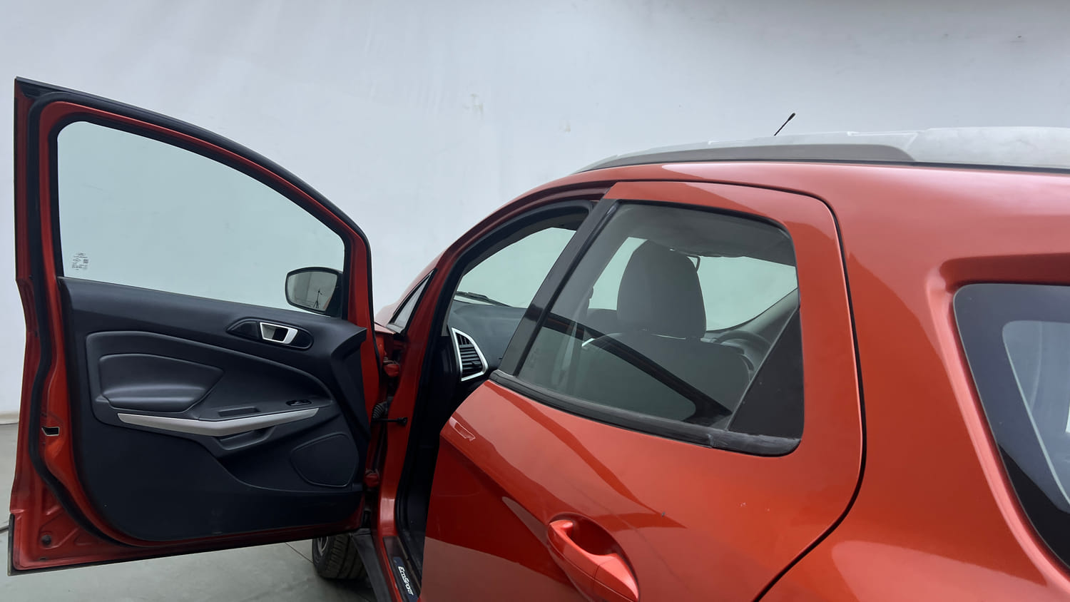 Used 2017 Ford EcoSport Titanium+ 1.5L TDCi Diesel Manual interior LEFT FRONT DOOR OPEN VIEW
