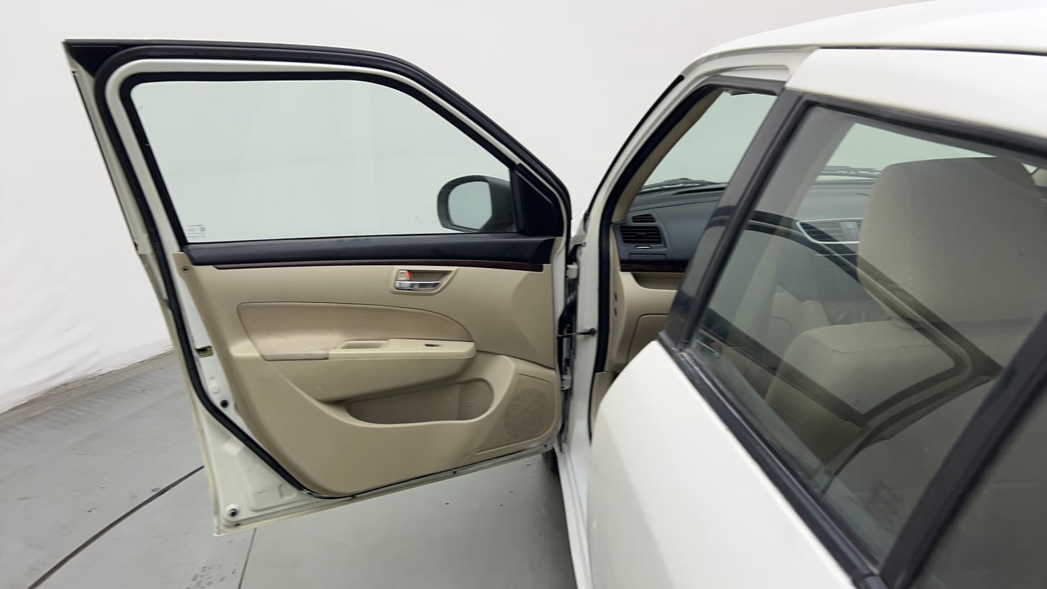 Used 2014 Maruti Suzuki Swift Dzire VXI Petrol Manual interior LEFT FRONT DOOR OPEN VIEW