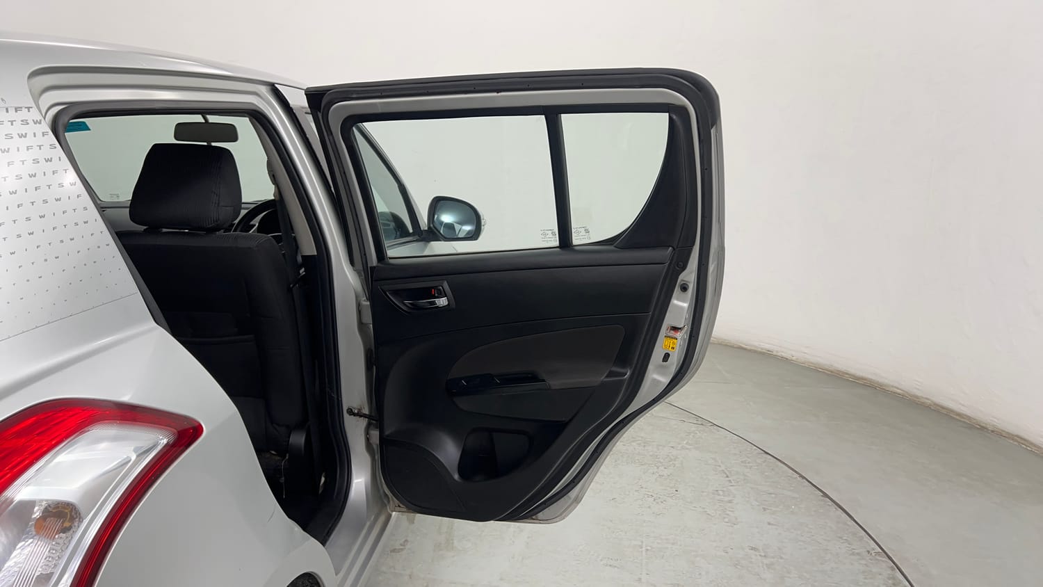 Used 2012 Maruti Suzuki Swift ZDi Diesel Manual interior RIGHT REAR DOOR OPEN VIEW