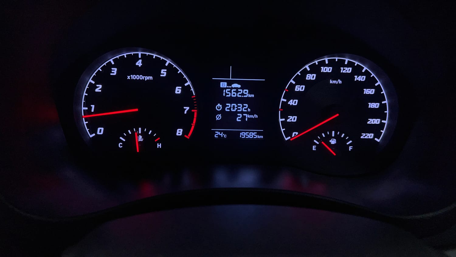 Used 2022 Hyundai Verna S Plus 1.5 VTVT Petrol Manual interior CLUSTERMETER VIEW