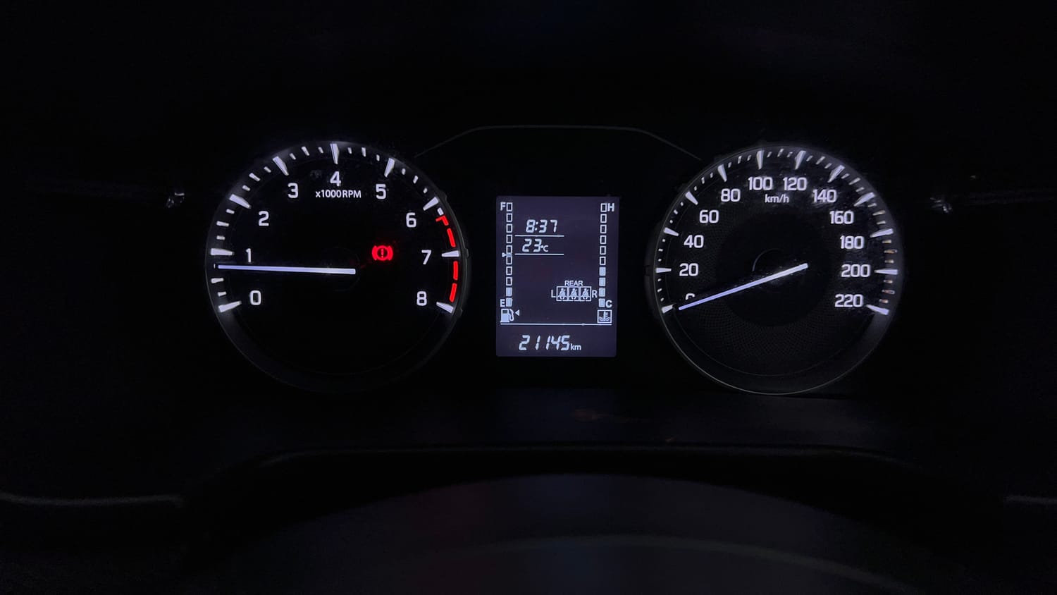 Used 2024 Maruti Suzuki Brezza VXi Petrol Manual interior CLUSTERMETER VIEW