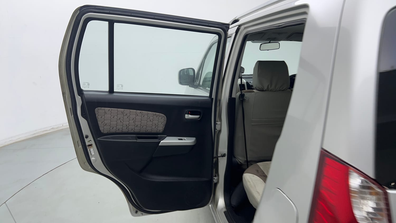 Used 2014 Maruti Suzuki Wagon R VXI Petrol Manual interior LEFT REAR DOOR OPEN VIEW