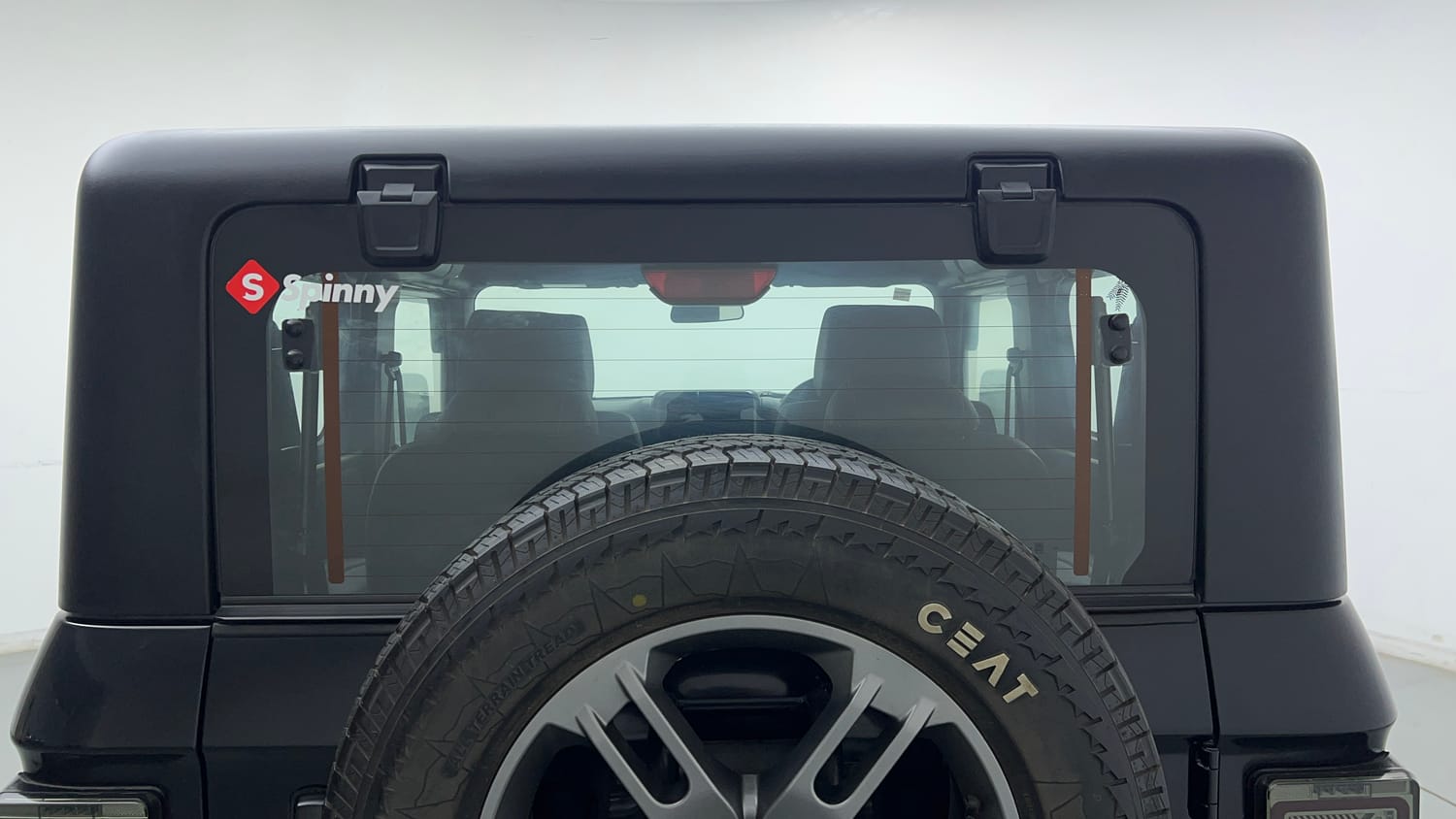 Used 2023 mahindra Thar LX Hard Top Diesel AT 4WD Diesel Automatic exterior BACK WINDSHIELD VIEW