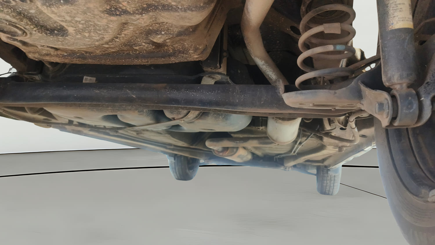 Used 2023 Maruti Suzuki S-Presso VXi Plus (O) AMT Petrol Automatic extra REAR RIGHT UNDERBODY VIEW