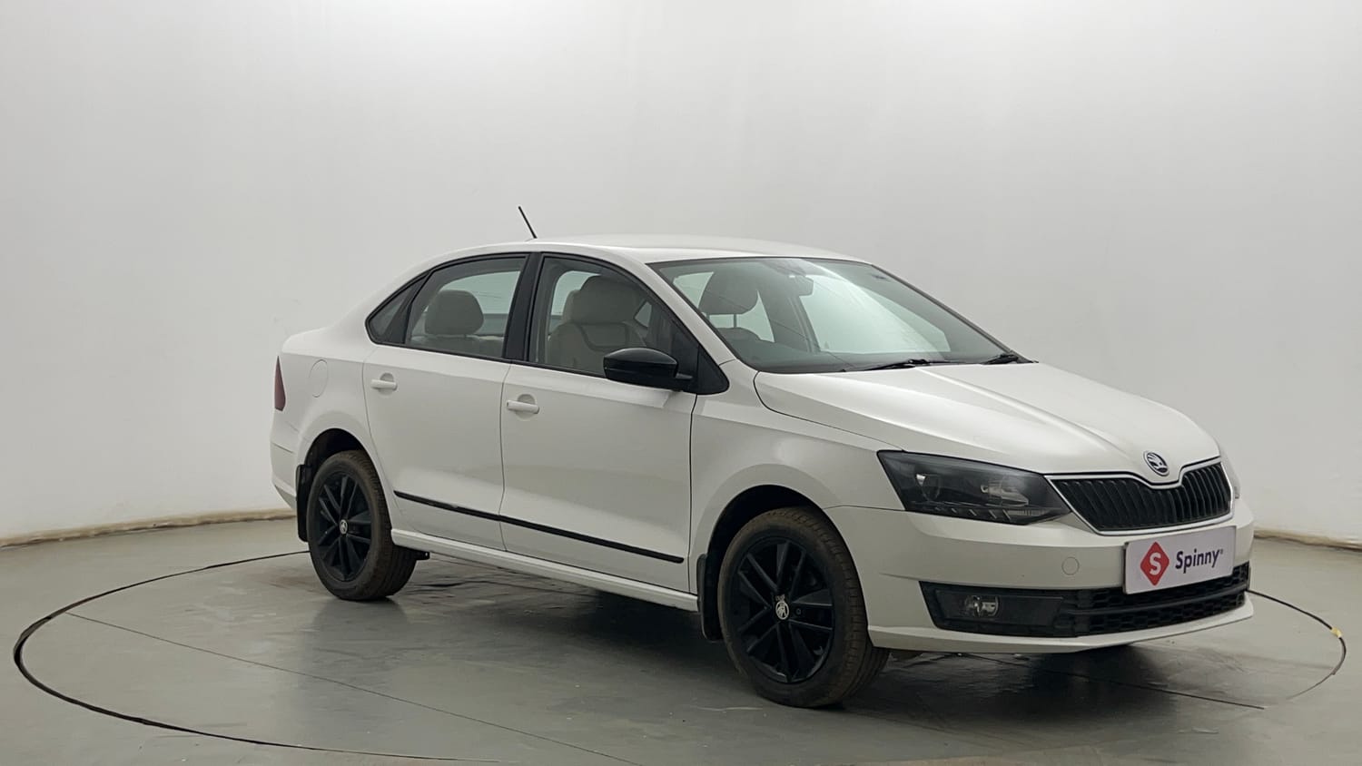 Used 2021 Skoda Rapid Ambition Petrol Manual exterior RIGHT FRONT CORNER VIEW
