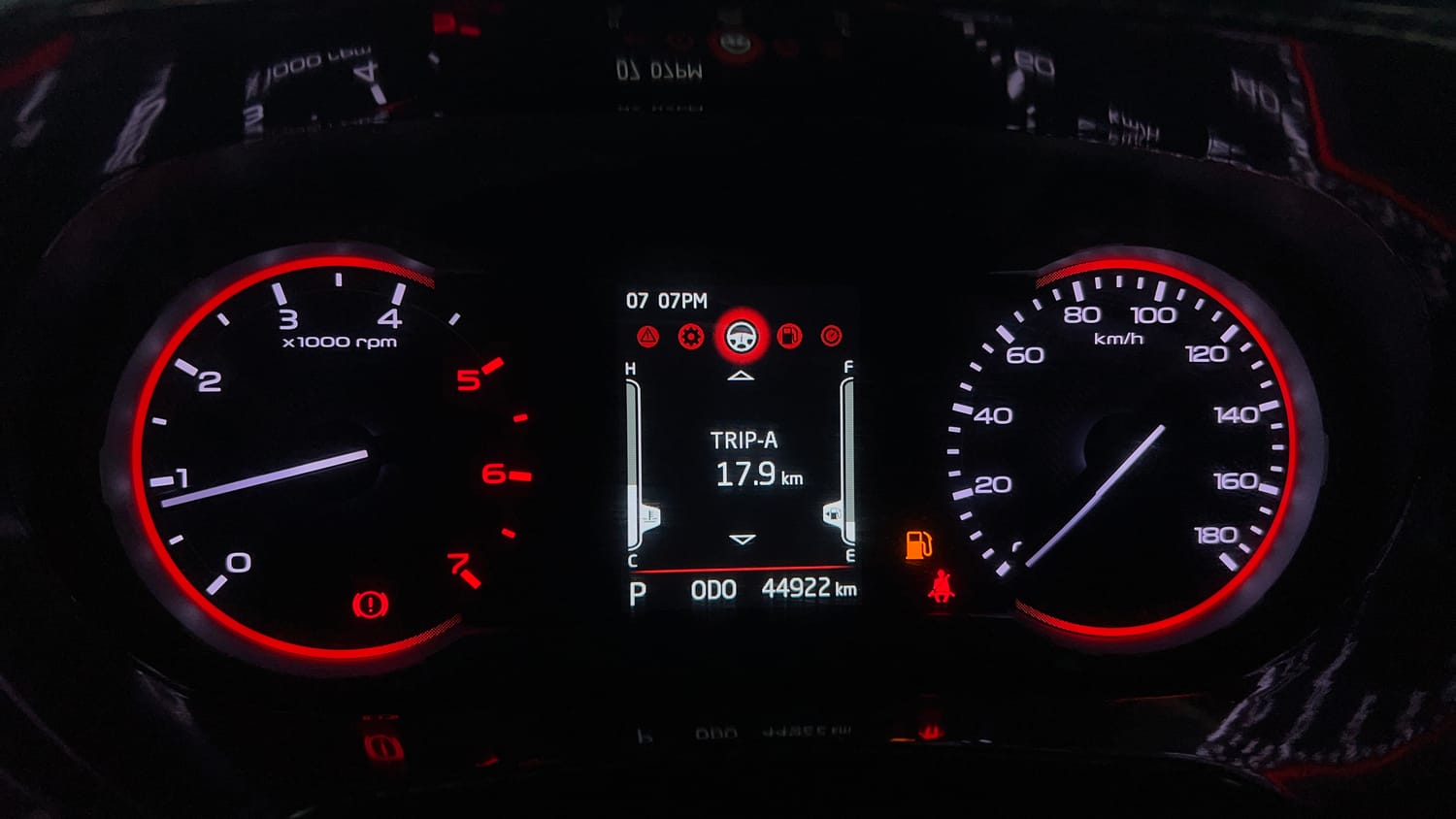 Used 2023 mahindra Thar LX Hard Top Diesel AT 4WD Diesel Automatic interior CLUSTERMETER VIEW