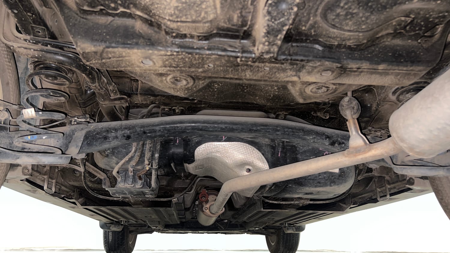 Used 2024 Maruti Suzuki Grand Vitara Zeta Smart Hybrid AT Petrol Automatic extra REAR UNDERBODY VIEW (TAKEN FROM REAR)