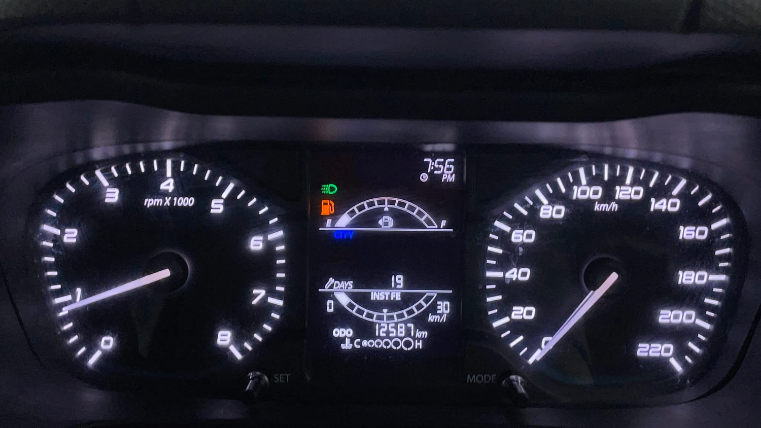 Used 2024 Tata Altroz XZ Petrol Petrol Manual interior CLUSTERMETER VIEW