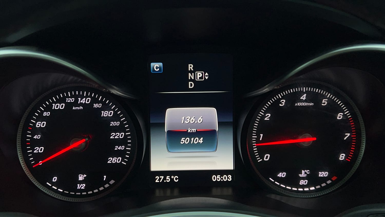 Used 2015 Mercedes-Benz C-Class C 200 Avantgarde Petrol Automatic interior CLUSTERMETER VIEW