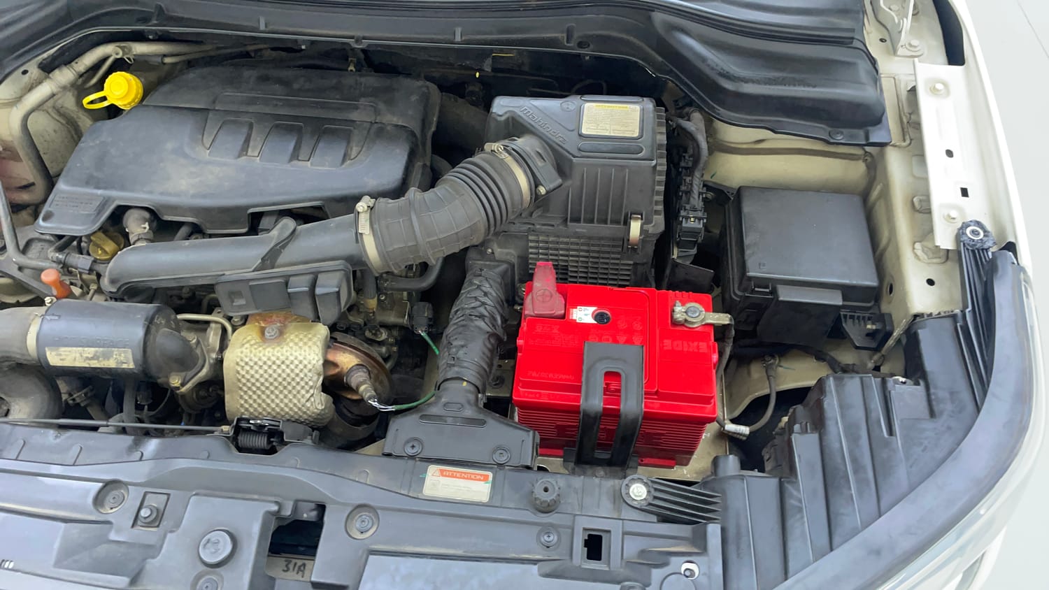 Used 2021 Mahindra XUV 300 W8 (O) 1.2 Petrol AMT Petrol Automatic engine ENGINE LEFT SIDE VIEW