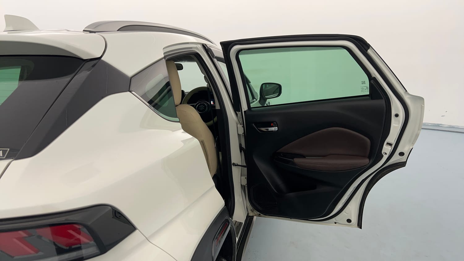 Used 2025 Maruti Suzuki Fronx Zeta 1.0L Turbo MT Petrol Manual interior RIGHT REAR DOOR OPEN VIEW