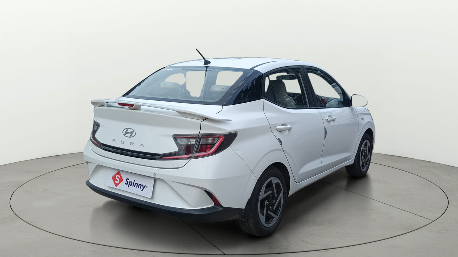 Used 2024 Hyundai Aura S 1.2 Petrol Petrol Manual exterior RIGHT REAR CORNER VIEW