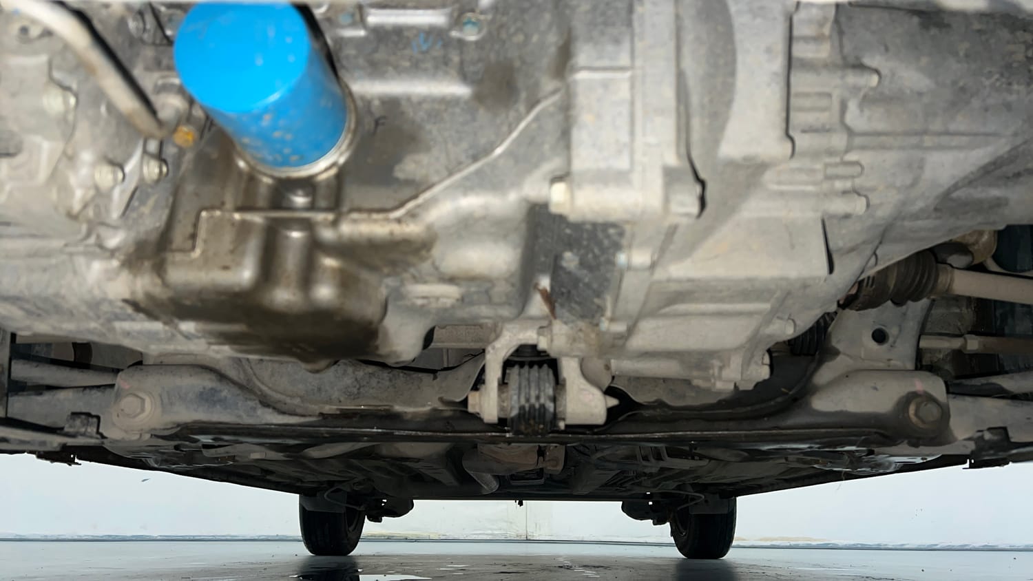 Used 2022 Honda Amaze S MT 1.2 Petrol Petrol Manual extra FRONT LEFT UNDERBODY VIEW