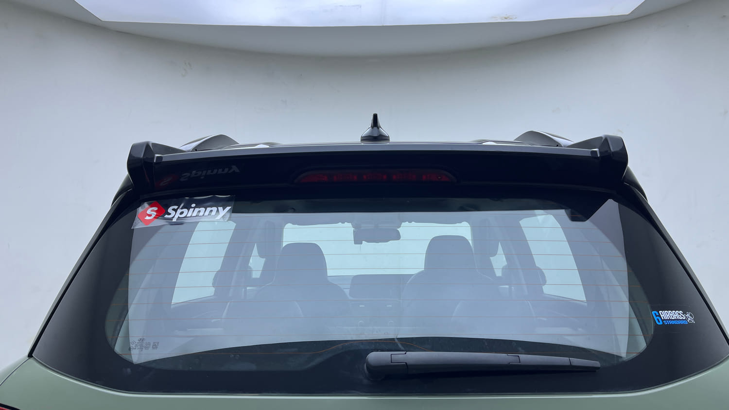 Used 2025 Hyundai Exter SX (O) Connect 1.2 AMT Dual Tone Petrol Automatic exterior BACK WINDSHIELD VIEW