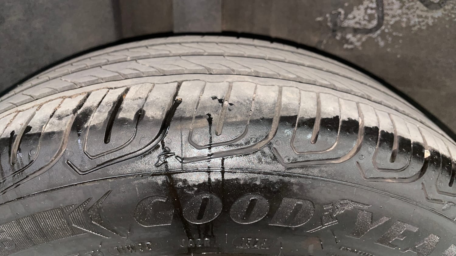 Used 2024 Tata Altroz XZ Petrol Petrol Manual tyres RIGHT REAR TYRE TREAD VIEW
