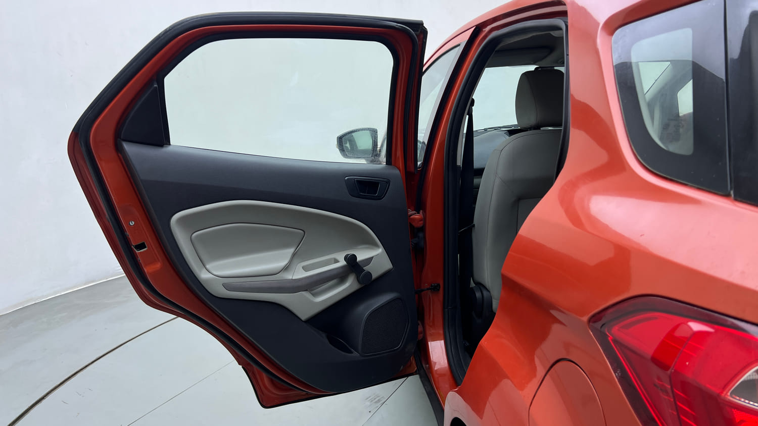 Used 2015 Ford EcoSport Ambiente 1.5 TDCi Diesel Manual interior LEFT REAR DOOR OPEN VIEW