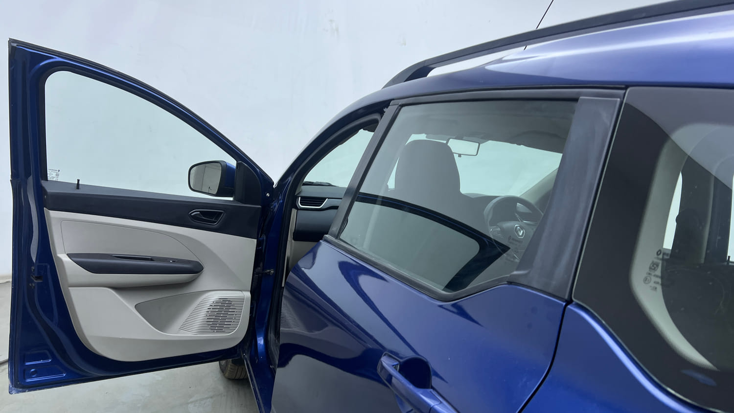 Used 2021 Renault Triber RXT Petrol Manual interior LEFT FRONT DOOR OPEN VIEW