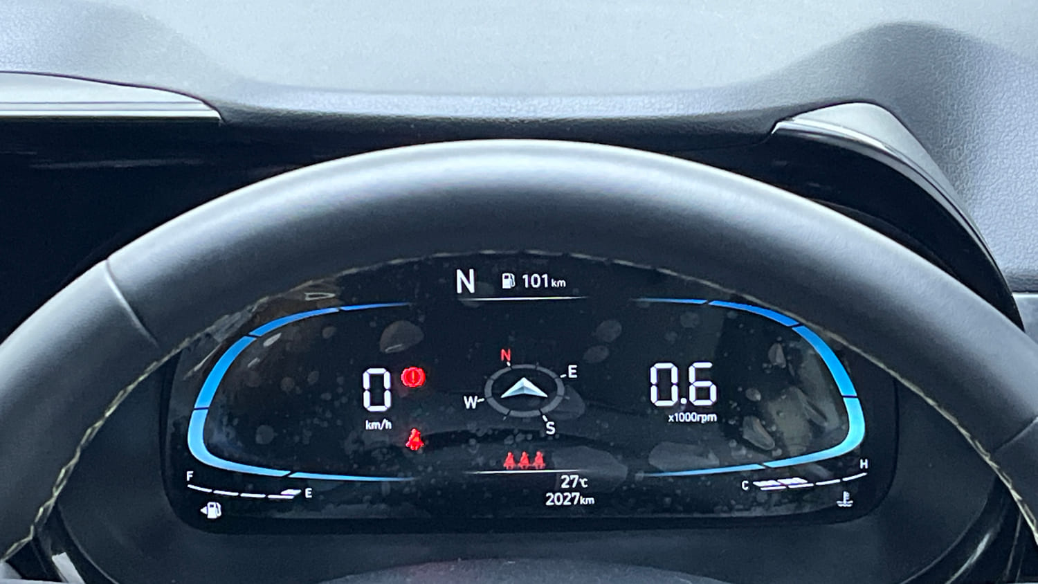 Used 2025 Hyundai Exter SX (O) Connect 1.2 AMT Dual Tone Petrol Automatic interior CLUSTERMETER VIEW