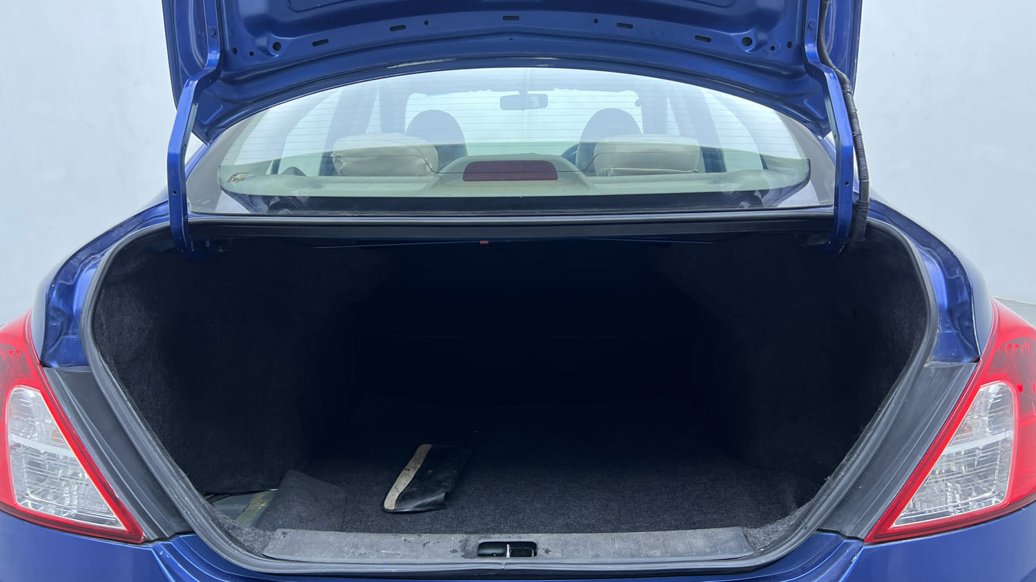 Used 2013 Nissan Sunny XL Petrol Manual interior DICKY INSIDE VIEW