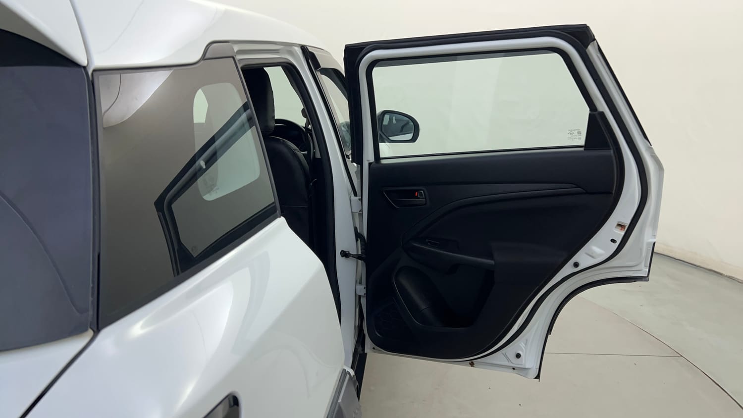 Used 2024 Maruti Suzuki Brezza VXi Petrol Manual interior RIGHT REAR DOOR OPEN VIEW