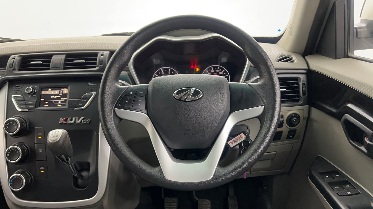 Used 2017 Mahindra KUV100 K8 6 STR Petrol Manual interior STEERING VIEW