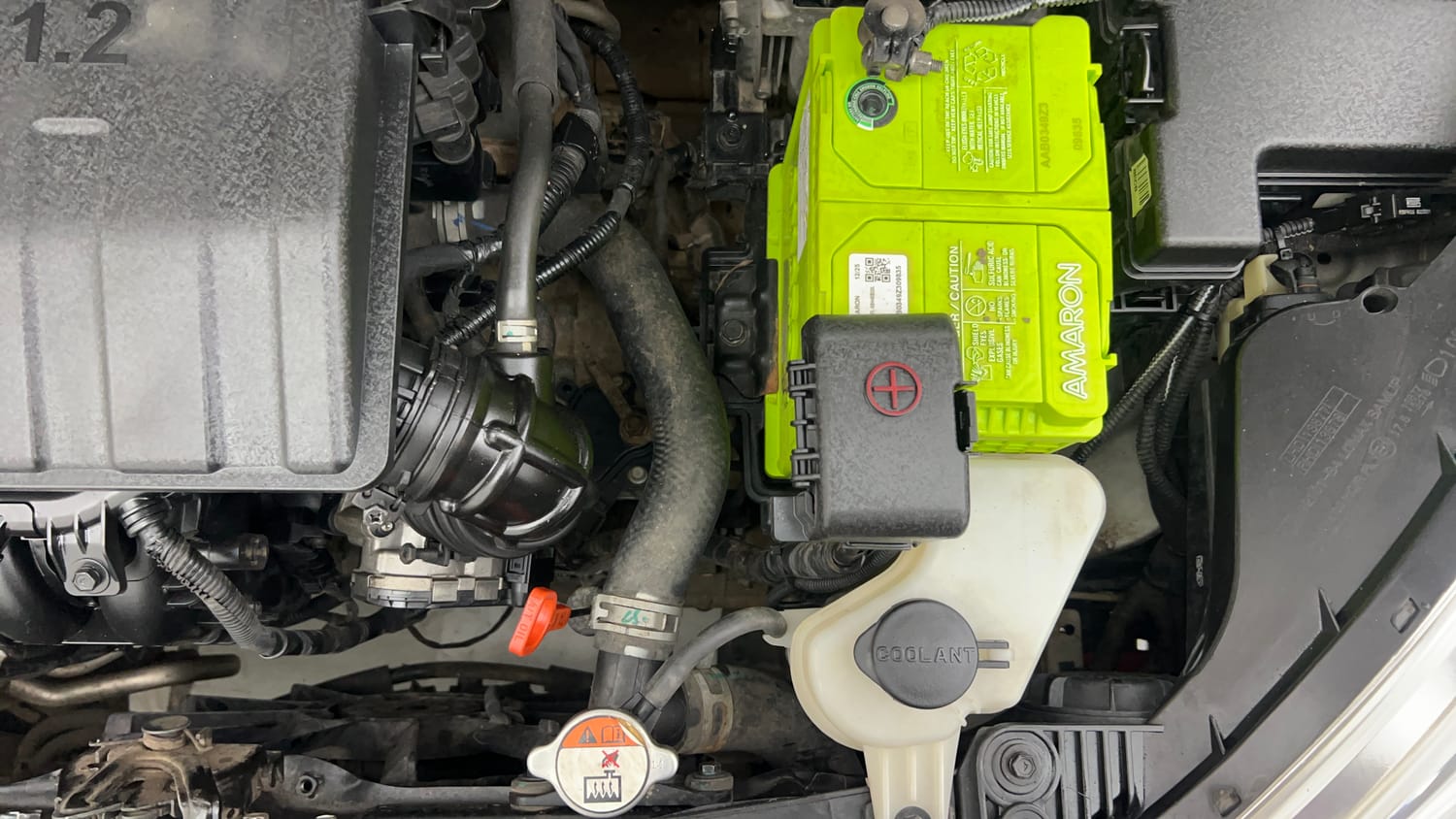 Used 2015 Hyundai Grand i10 Asta AT 1.2 Kappa VTVT Petrol Automatic engine ENGINE LEFT SIDE VIEW