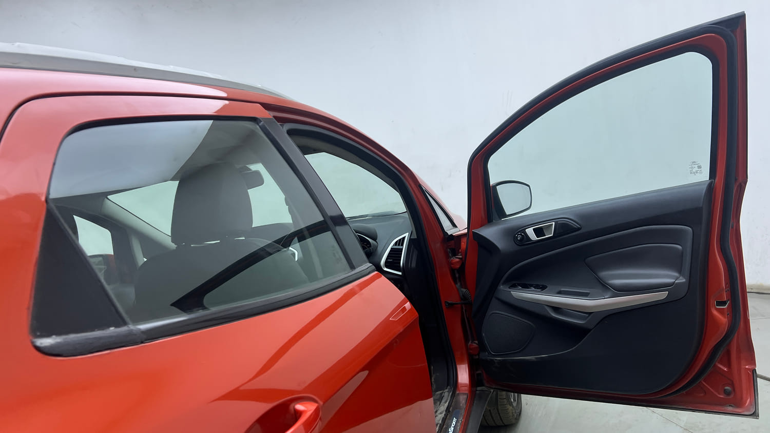 Used 2017 Ford EcoSport Titanium+ 1.5L TDCi Diesel Manual interior RIGHT FRONT DOOR OPEN VIEW