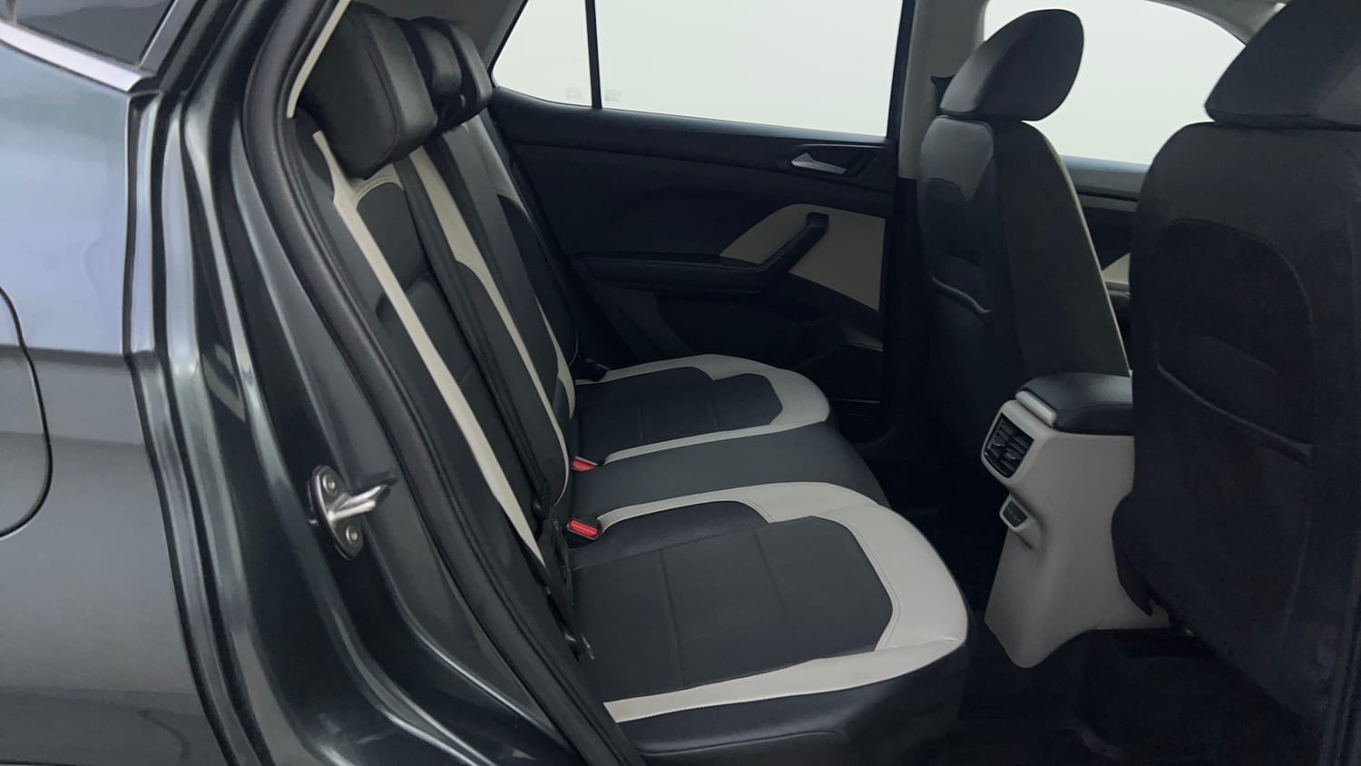 Used 2023 Volkswagen Taigun Topline 1.0 TSI MT Petrol Manual interior RIGHT SIDE REAR DOOR CABIN VIEW