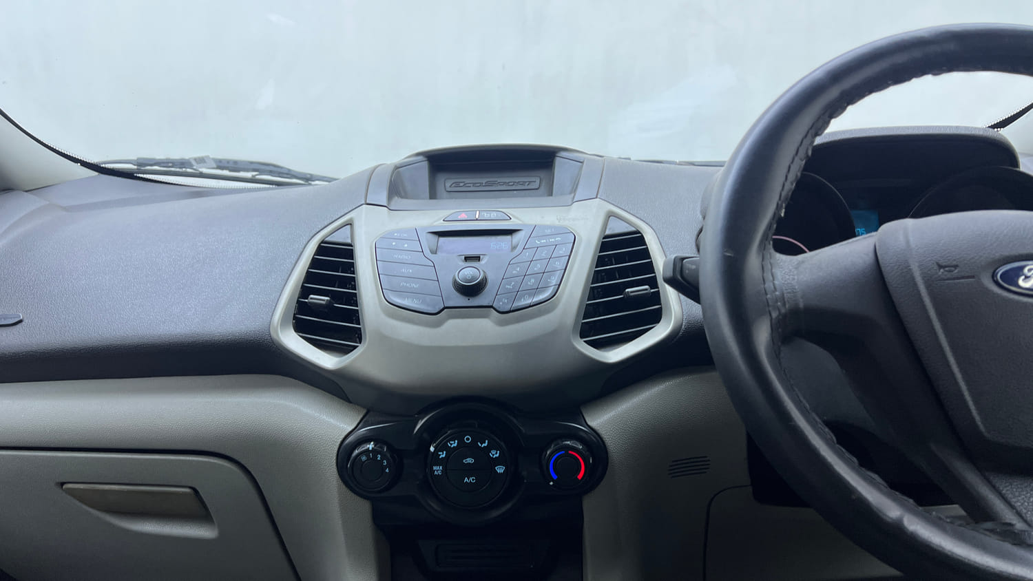 Used 2015 Ford EcoSport Ambiente 1.5 TDCi Diesel Manual interior MUSIC SYSTEM & AC CONTROL VIEW
