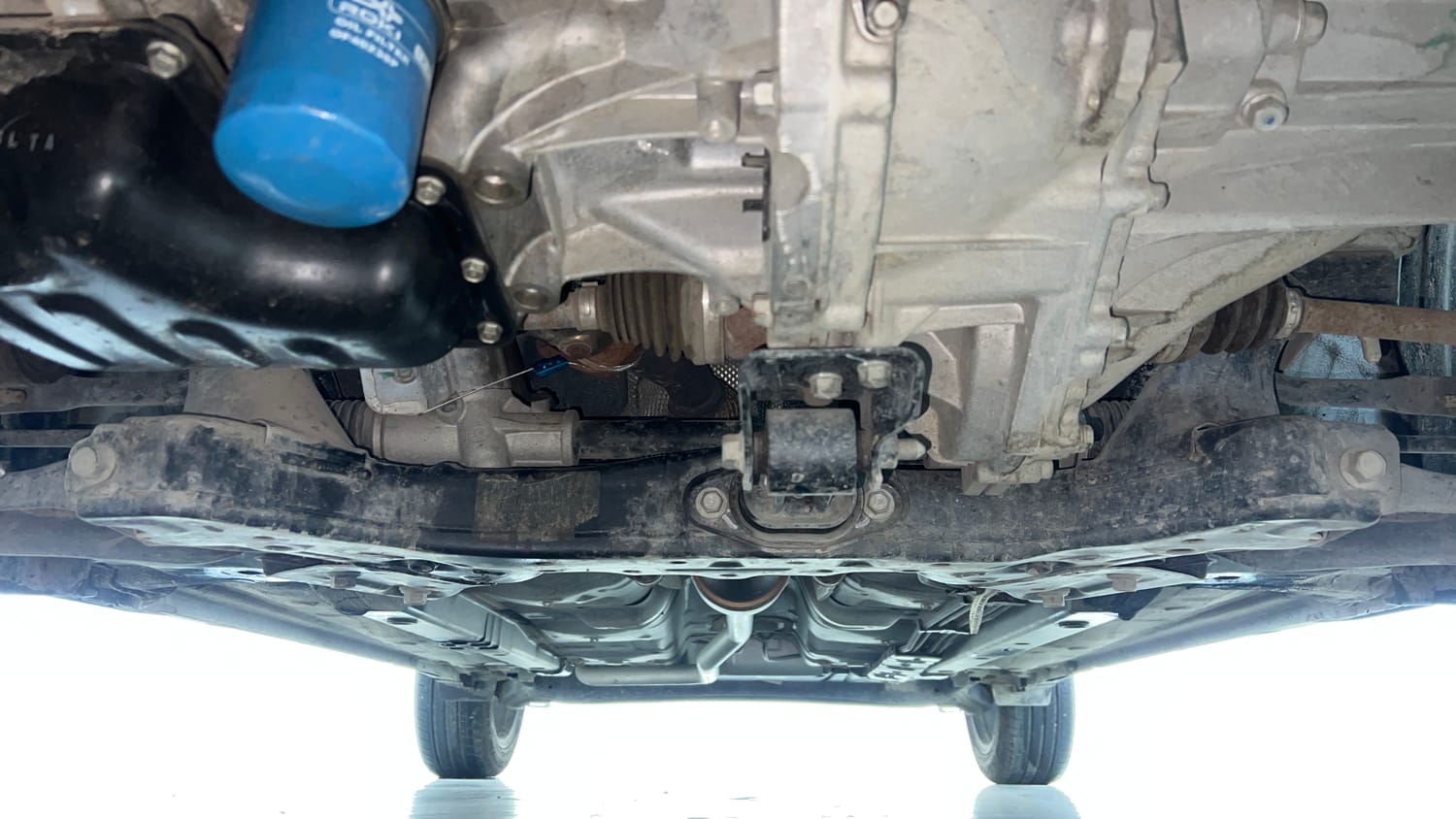 Used 2024 Hyundai Exter SX 1.2 MT Petrol Manual extra FRONT LEFT UNDERBODY VIEW