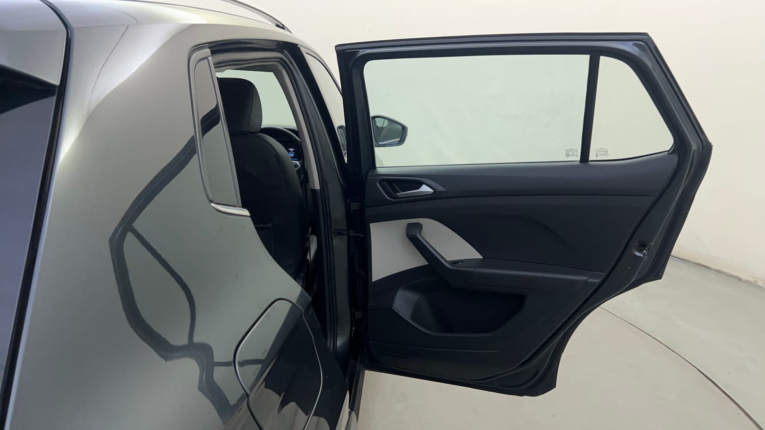 Used 2023 Volkswagen Taigun Topline 1.0 TSI MT Petrol Manual interior RIGHT REAR DOOR OPEN VIEW