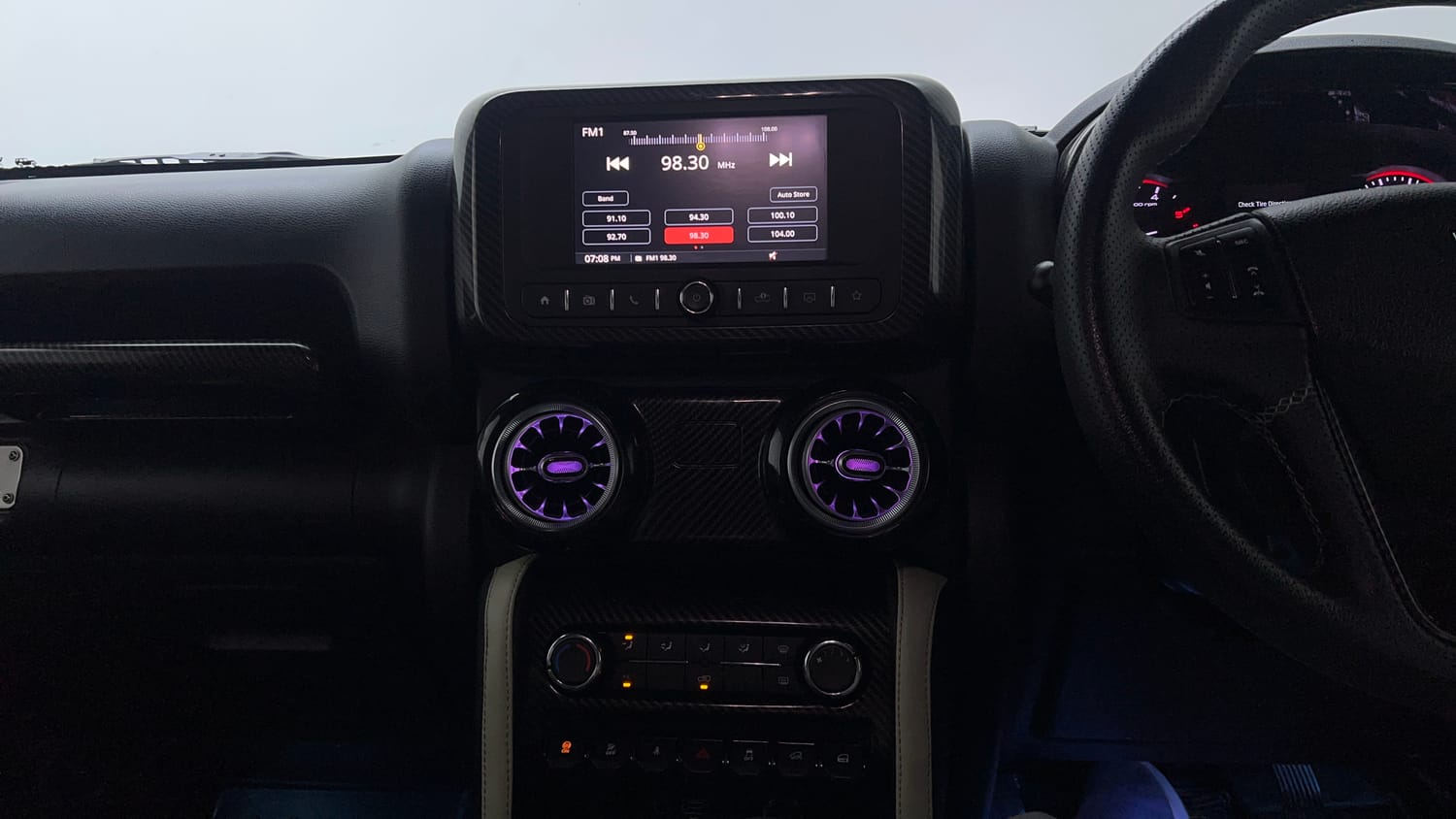 Used 2023 mahindra Thar LX Hard Top Diesel AT 4WD Diesel Automatic interior MUSIC SYSTEM & AC CONTROL VIEW