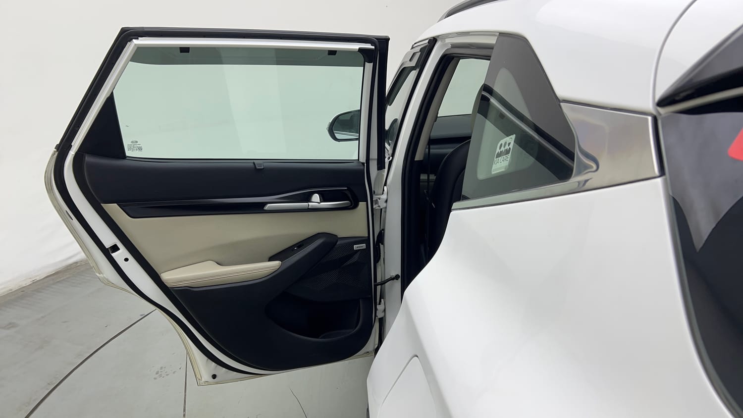 Used 2020 Kia Seltos GTX Plus 1.4 Petrol Manual interior LEFT REAR DOOR OPEN VIEW