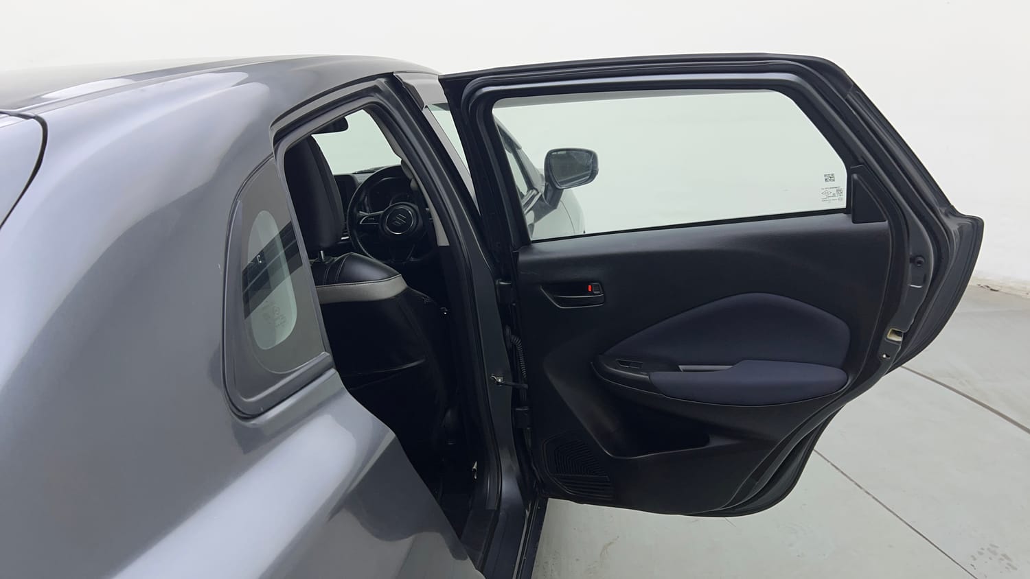 Used 2023 Maruti Suzuki Baleno Delta MT Petrol Manual interior RIGHT REAR DOOR OPEN VIEW