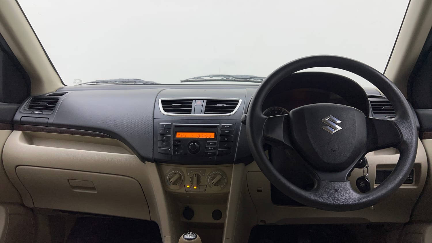 Used 2014 Maruti Suzuki Swift Dzire VXI Petrol Manual interior DASHBOARD VIEW