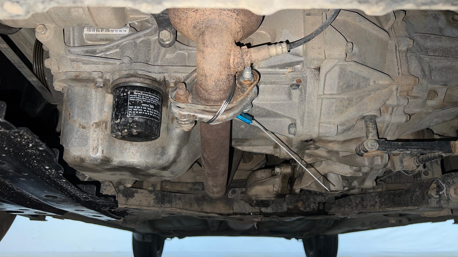 Used 2020 Maruti Suzuki Swift VXI CNG (Outside Fitted) Cng Manual extra FRONT LEFT UNDERBODY VIEW