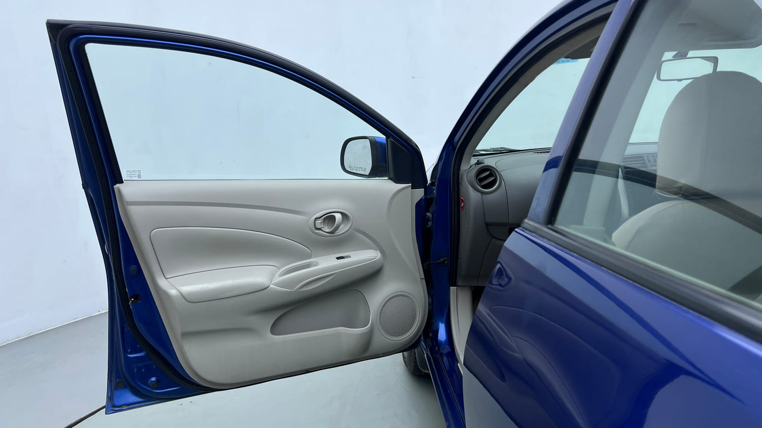 Used 2013 Nissan Sunny XL Petrol Manual interior LEFT FRONT DOOR OPEN VIEW