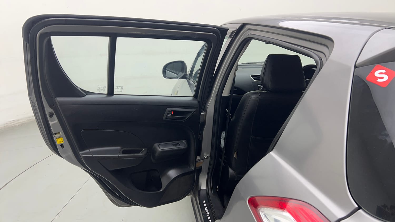 Used 2017 Maruti Suzuki Swift Lxi (O) Petrol Manual interior LEFT REAR DOOR OPEN VIEW