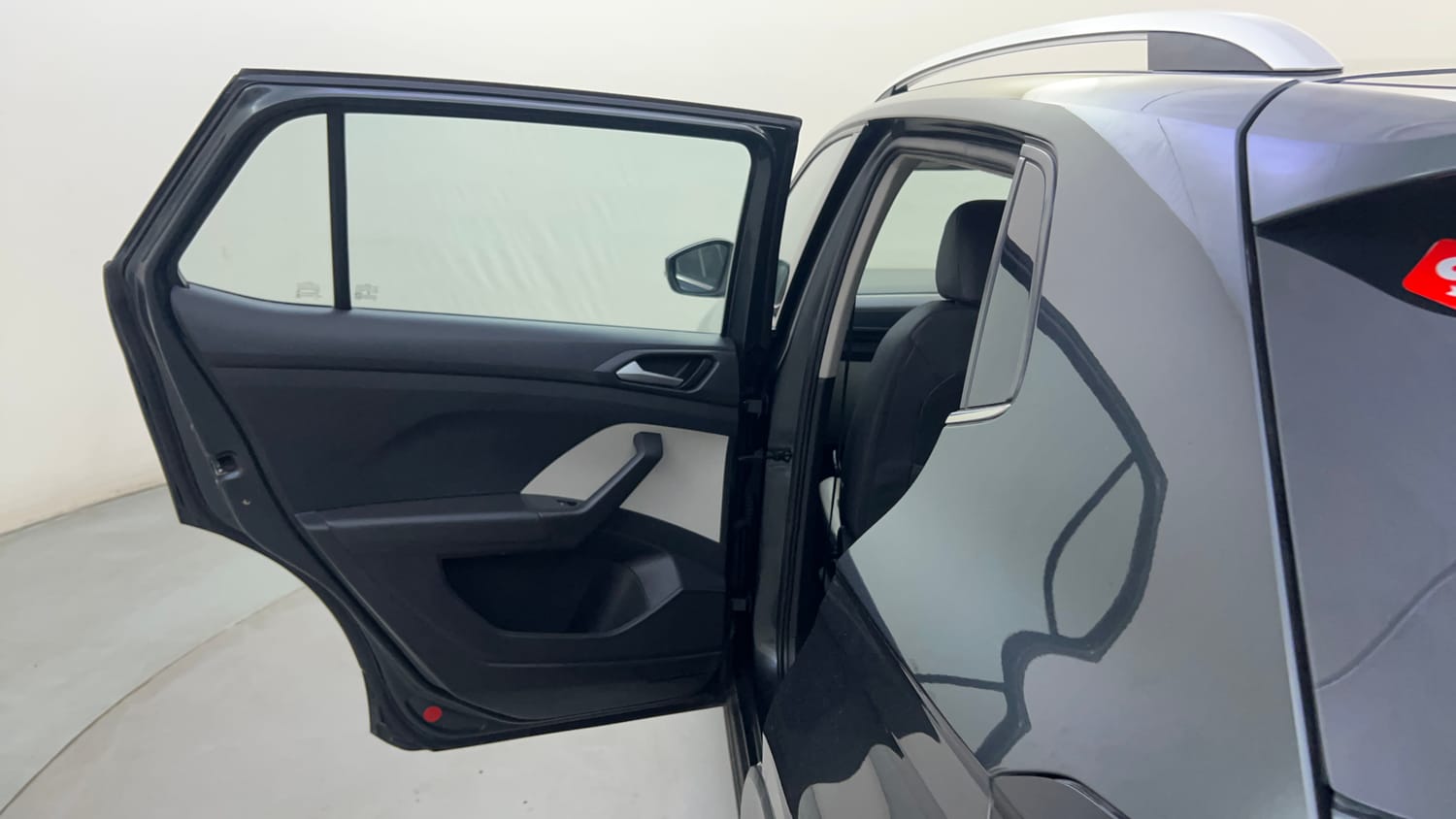 Used 2023 Volkswagen Taigun Topline 1.0 TSI MT Petrol Manual interior LEFT REAR DOOR OPEN VIEW