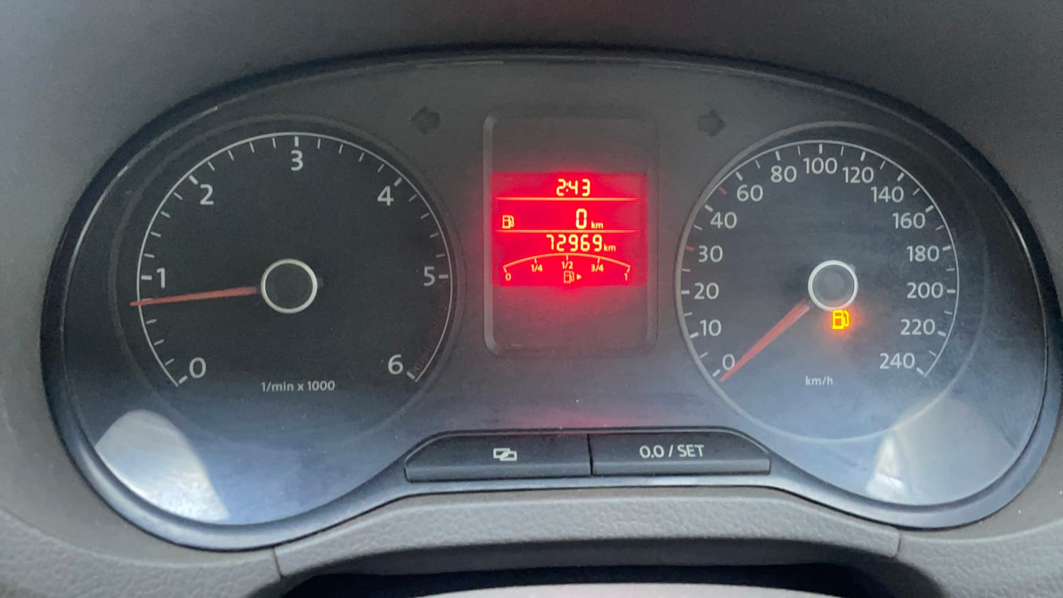 Used 2013 Volkswagen Vento Highline Diesel Diesel Manual interior CLUSTERMETER VIEW