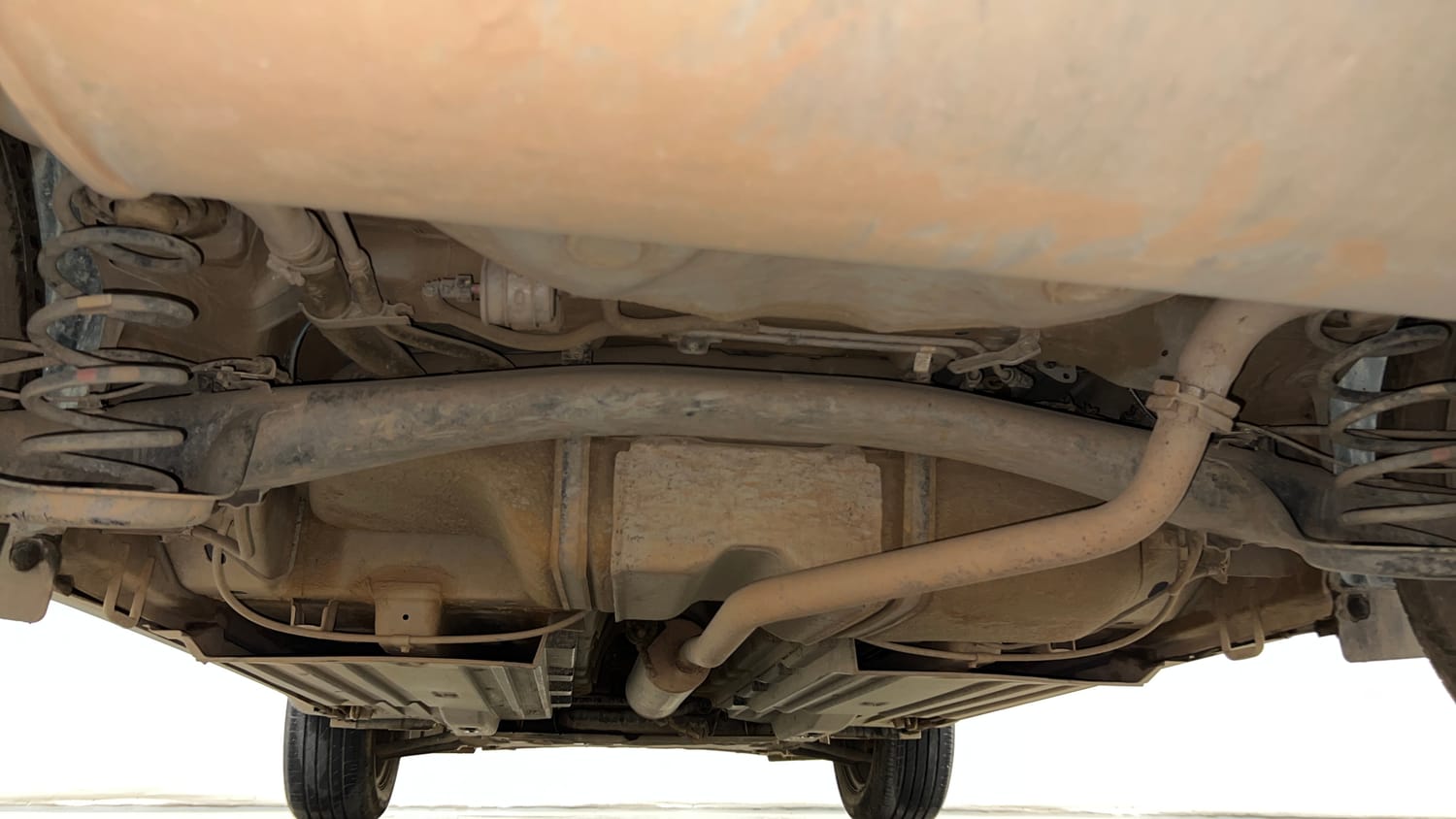 Used 2024 Maruti Suzuki Brezza VXi Petrol Manual extra REAR UNDERBODY VIEW (TAKEN FROM REAR)