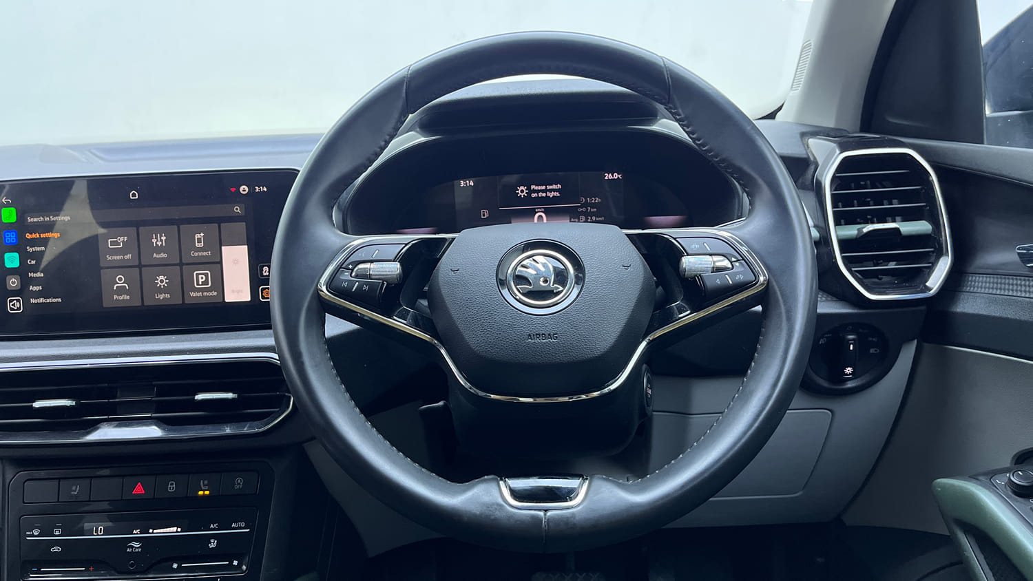 Used 2025 Skoda Kylaq Prestige AT Petrol Automatic interior STEERING VIEW