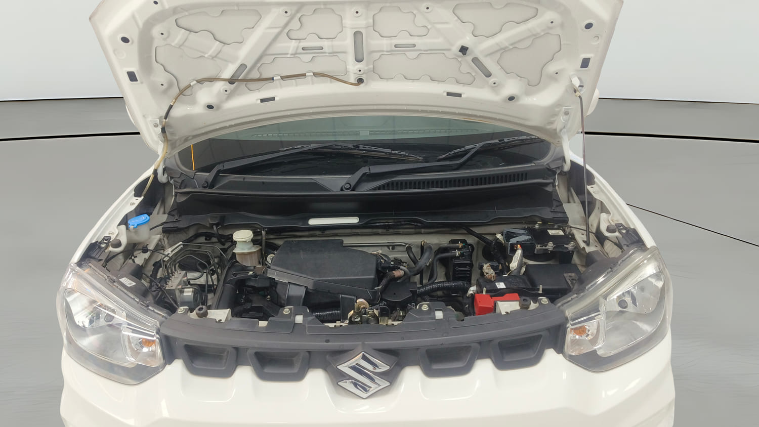 Used 2023 Maruti Suzuki S-Presso VXi Plus (O) AMT Petrol Automatic engine ENGINE & BONNET OPEN FRONT VIEW