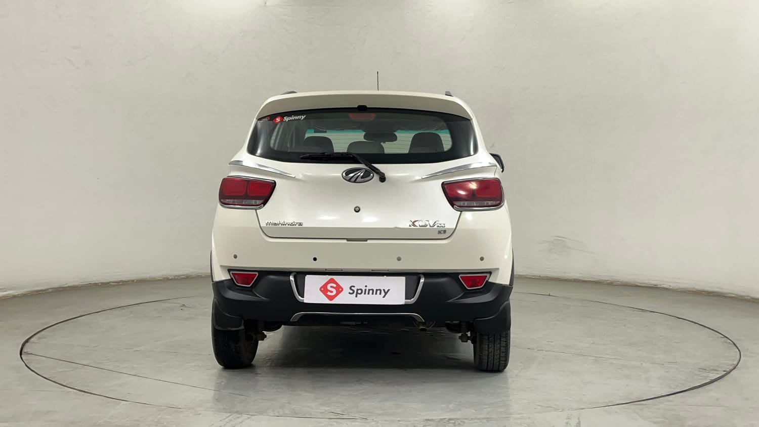 Used 2017 Mahindra KUV100 K8 6 STR Petrol Manual exterior BACK VIEW